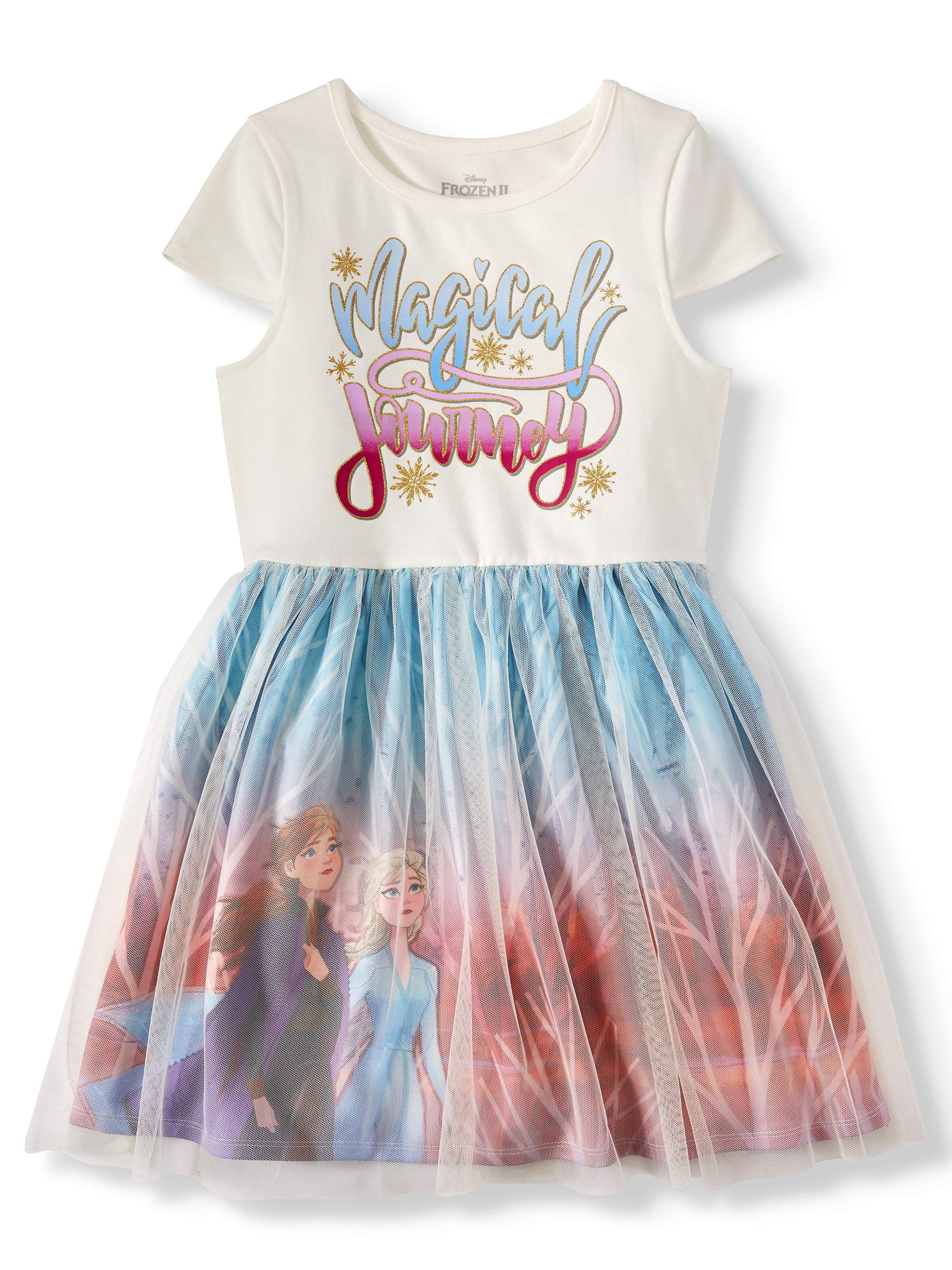 Baby Girls Disney Frozen Princess Elsa Anna Tutu Dress Party Fancy Blue Pink 