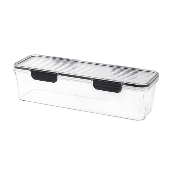 Caja de almacenamiento para refrigerador, cocina, de grado alimenticio, sellada, con tapa, para espaguetis, cilantro, jengibre y ajo.