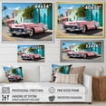 thumbnail image 4 of Designart "Pink Cadillac in Miami II" Transportation Wall Decor, 4 of 5