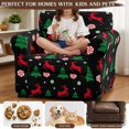 thumbnail image 5 of Bulopur Reindeer 2Pcs Armchair Protector Covers Cozy Stretch Festive Slipcovers Detachable Cushion Covers Elasticized Edge Non-Slip for Apartment Bedroom Living Room Decor, 5 of 8