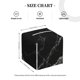 thumbnail image 4 of Balery Black Marble Texture Abstract Porta Pañuelos de Cuero con Estampado – Funda Moderna Cuadrada para Caja de Pañuelos, Dispensador 5x5x5'', 4 of 7