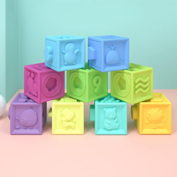 Cubo Juego Construccion Bebe Juguete Bloques Infantiles