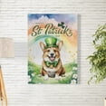 thumbnail image 2 of Happy St. Patrick’s Day Corgi with Green Hat Shamrocks Rainbow Vertical Matte Canvas Poster Welsh Corgi Dog Lover Gifts Idea Wall Art Home Decor - 03007, 2 of 5