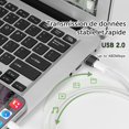 thumbnail image 4 of Adaptador USB C hembra a USB macho dorado rosa, carga rápida y transferencia de datos, adaptador para iPhone 12/13, 4 of 5