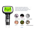thumbnail image 3 of Upgrade 2.4 Inch Digital Microscope 1600X Magnification Coin Microscope with 8 LEDs Soldering Microscope for Repair, 3 of 9