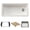 White, variant on Blanco 443322 Inteos 39" Undermount Single Basin Granite Composite Kitchen Sink - White