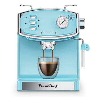 Neretva 20バー エスプレッソコーヒーマシン ミントグリーン ラテ Neretva, 20 Bar Espresso Machine, Compact Stainless Steel, LED