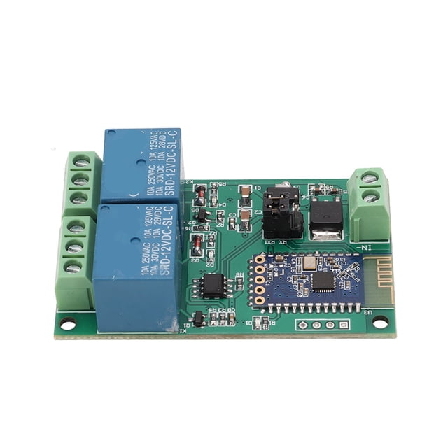 Relay Switch Module, Advanced Technology 2 Channel Light Indicator Easy To Install Relay Switch Board For Electronic Equipment DC 12V