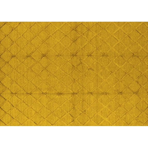 Ahgly Company Indoor Rectangle Oriental Yellow Industrial Area Rugs, 5' x 8'