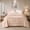 Pink/Golden, variant on Flymme 7 Pieces Blue Comforter Set Queen Size Bed in a Bag Luxury Geometric Bedding Sets Modern Hexagon Pattern Soft Microfiber Bed Sets for Women Men