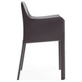 thumbnail image 3 of Paris Grey Saddle Leather Armchair, 3 of 5