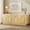 LOG, variant on Bestier Modern TV Stand for TVs up to 70",Push-To-Open Door,Media Console Cabinet with 4 Arched Doors and Curved Corners, Entertainment Center with Adjustable Shelves and Cable Management,Natural Oak