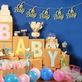 thumbnail image 6 of WSNIJFU 10 Pieces Baby Shower Cutout, Baby Table Centerpiece, Glitter Gender Reveal Party Decoration, Baby Shower Table Decoration with Rope for Home Birthday Party, Kids' Party Decoration (Gold), 6 of 7