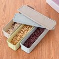 thumbnail image 2 of 3pcs/Set Plastic Food Storage Noodle Containers Box for Refrigerator Kitchen Sugar Nut Snack (Khaki + Light Blue + Light Green), 2 of 8
