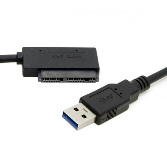 Chenyang CY USB 3.0 to Micro SATA 7 9 16 Pin 1.8" 90 Degree Angled Hard Disk Driver SSD Adapter Cable 10cm Cable
