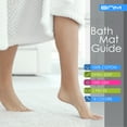 thumbnail image 4 of Lined 100% Combed Cotton Bath Mats Set for Bathroom 2 Piece, Black, 4 of 5