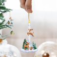 thumbnail image 4 of PENGXIANG Christmas Snowman Candle Holder Animal Acrylic Pendant Christmas Tree Ornaments, 4 of 6