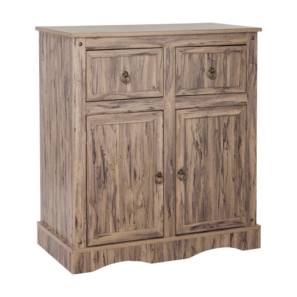 Elegant Home Fashions Simplicity Storage with 2 Doors 2 Drawers