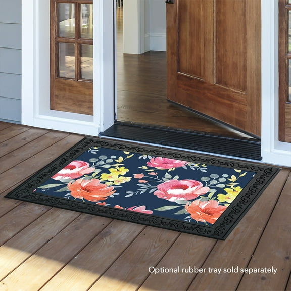 Briarwood Lane Watercolor Floral Spring Doormat