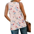thumbnail image 5 of Taqqpue Women's Summer Plus Size Tank Tops Floral Printed V Neck Sleeveless Shirts Loose Fit Casual Flowy Boho Blouse Tops, 5 of 7