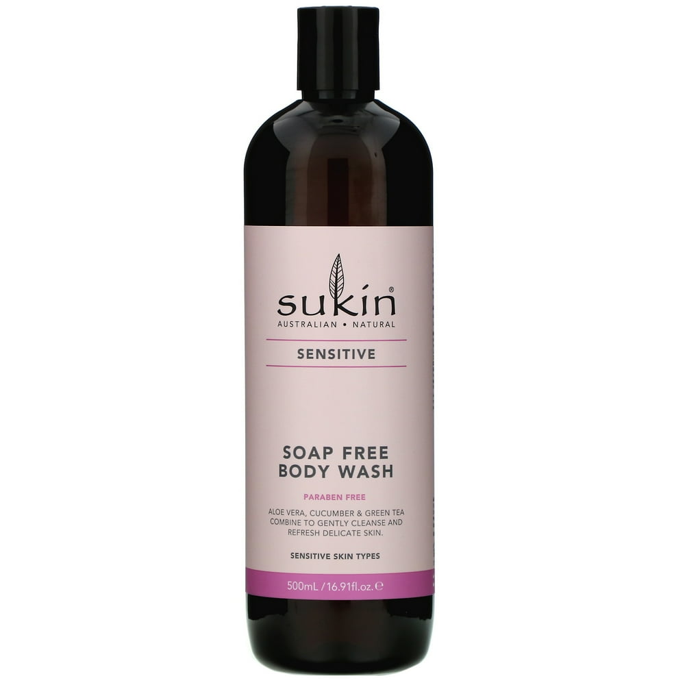 Sukin Soap Free Body Wash, Sensitive, 16.91 fl oz (500 ml) Walmart