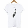 thumbnail image 3 of Aloohaidyvio Fashion Women Short Sleeve T-Shirt Feather Print Casual Top Tee Blouse, 3 of 3