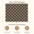thumbnail image 4 of DEORAB Jute Outdoor Rug 8x10 Checkered Jute Rug Polyester Machine Weave Easy-Cleaning Non Slip Patio Backyard Porch Deck Balcony Checkerboard, 4 of 8