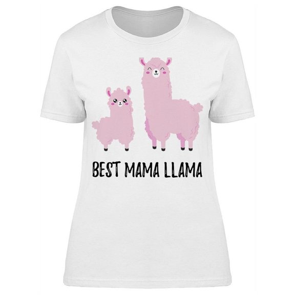 Best Mama Llama T-Shirt Women -Image by Shutterstock, Female Large