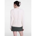 thumbnail image 4 of Scenario Women's Pointelle Sweater with Long Puff Sleeves, Lightweight, Sizes XS-XXXL, 4 of 6