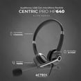 thumbnail image 2 of Audifono Diadema Acteck CENTRIC PRO HP640 Alambrico USB Negro AC-935319, 2 of 5
