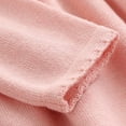 thumbnail image 4 of SUXIAN Toddler Girl Sweater Solid Knit Long Sleeve Thick Dress for Babies Kids Spring Winter Fashion Pink 3-4 Years, 4 of 7