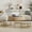 Round - Natural,White, variant on Harper & Bright Designs Round Lift-Top Coffee Table with Ottomans and Storage, Gold Center Table Set with Stools Underneath for Living Room, White & Black
