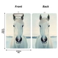 thumbnail image 3 of ALAZA Plastic Clipboard A4 Letter Size Decorative Clipboards for Students Women Men 9" x 12.5" Horse Winter, 3 of 6