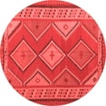 thumbnail image 1 of Ahgly Company Indoor Round Oriental Red Traditional Area Rugs, 6' Round, 1 of 4
