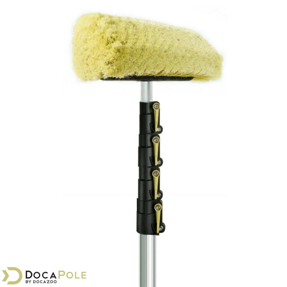 DocaPole 730' Soft Bristle Car Wash Brush & Extension Pole 11” Scrub