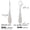 JDE0309014-S, variant on 925 Sterling Silver Dangle Earrings for Women, 14K Gold Plated French Leverback Earrings, Hypoallergenic Lightweight Statement Hammer Square Bar Long Drop Earing for Women Trendy Jewelry
