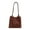 Brown, variant on Pgyong Women's Clean Shoulder Bag Tote for Work Commute, Casual Daily Leisure Purse, Spacious Polyester Handbag with Metal Fasteners