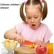 thumbnail image 2 of Juego de cuchillos de cocina de plástico de 3 piezas para niños, cuchillos de cocina de nailon seguros para niños, cuchillo seguro para frutas, pan, pasteles, lechuga y ensalada Rojo Verde, 2 of 4