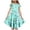 Mint Green, variant on Little Girl Dress , Dresses for Kids 10-12,Girls Flutter Sleeve Floral Print Tiered Dress for Summer Casual Play and Party Wear