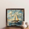 thumbnail image 6 of Sailing Boat Ocean View Wooden Sign Wall Plaque - Vintage Art Decoration, Wall Decoration - Ideal Gift For Home Decoration, Living Room, Bathroom, Bedroom, Garden, Dining, Bar, Cafe, Festival Party, 6 of 7