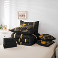 thumbnail image 4 of YST Sports Theme 7-Piece Comforter Set, Queen, Badminton, Orange Black, 4 of 4