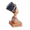 thumbnail image 4 of Estatua decorativa egipcia en miniatura, figura de Cleopatra de resina vintage, 4 of 7