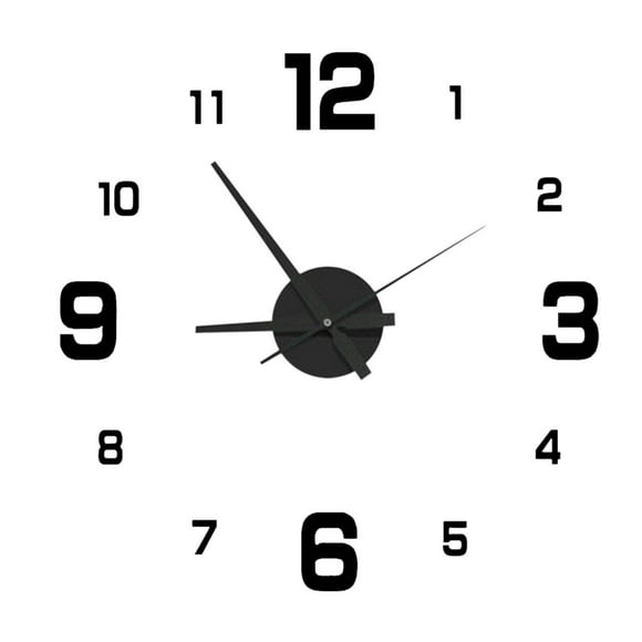 Pompotops Grande Horloge Murale Montre Autocollant Bricolage Horloges Murales Pared Décoration Maison Spécial Salon Décoration Maison Bureau Boutique Déco Art Liquidation