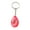 Pink, variant on 3.75" Tear Drop Shape Seashell Inside Keychain – Glowing at Night: 1 Pack