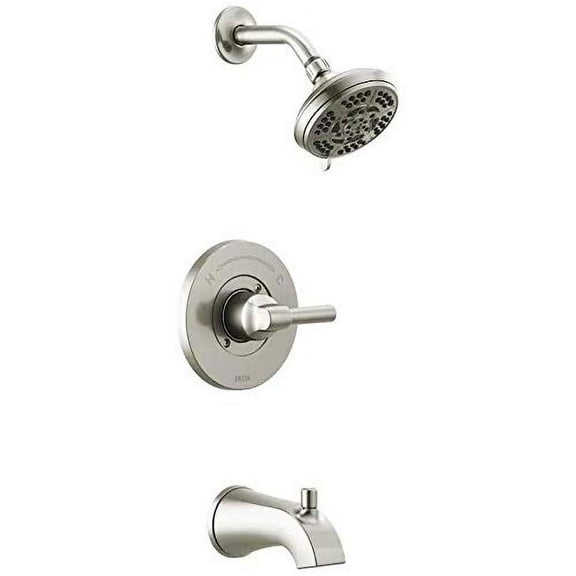 Delta Becker 144891-SP Spotshield Stainless 1-Handle Bathtub and Shower Faucet