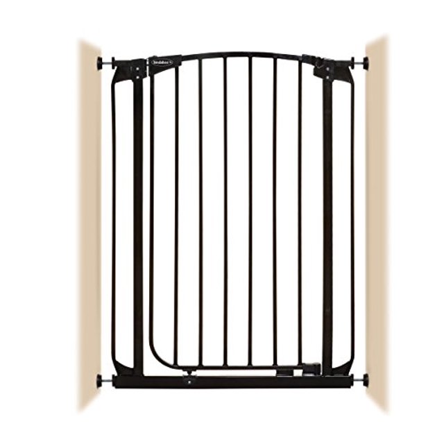 Bindaboo Couloir Porte pour Animaux de Compagnie, Balançoire Fermée, Noir, Extra-Haut