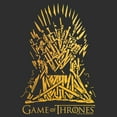 thumbnail image 2 of Men's Game of Thrones Yellow Iron Throne  Graphic Tee Charcoal Large, 2 of 5