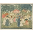 thumbnail image 3 of Maurice Prendergast 18x15 Black Modern Framed Museum Art Print Titled - Central Park (C. 1901), 3 of 5