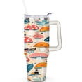 thumbnail image 2 of 40 OZ Mushroom Tumbler Gifts for Women Men Birthday Coffee Cup Gifts for Boyfriend Insulated Stainless Steel Coffee Mug with Handle, 2 of 7