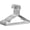 10Pack 16.5inch, variant on PETGLE Stainless Steel Wire Coat Hangers - Heavy Duty, Ultra Thin, Space Saving (10 pack, 17.7 Inch)